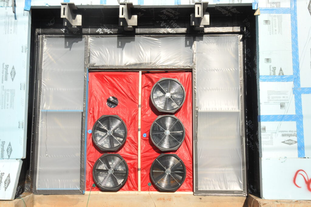 NYECC Blower door test ACH